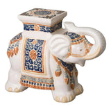 17 in. Elephant Outdoor Garden Stool