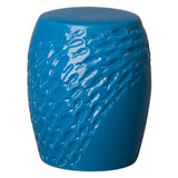 17 in. Fish Ceramic Outdoor Garden Stool