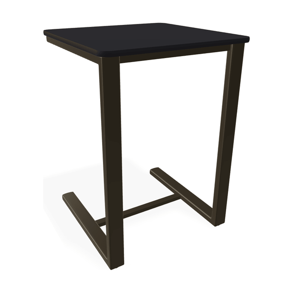 17.5" Square Marine Grade Polymer Side Table - LOOMLAN - Telescope - Outdoor Side Tables