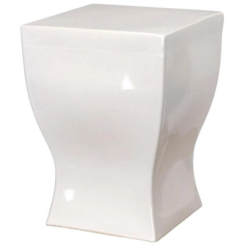 17.5 in. Square Ceramic Garden Stool by Emissary