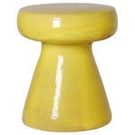 18 in. Mushroom Ceramic Outdoor Garden Stool - LOOMLAN - Emissary - Garden Stools