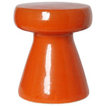 18 in. Mushroom Ceramic Outdoor Garden Stool - LOOMLAN - Emissary - Garden Stools