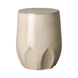 18 in. Calyx Ceramic Outdoor Garden Stool