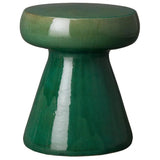 18 in. Mushroom Ceramic Outdoor Garden Stool