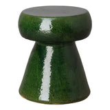 18 in. Portobello Ceramic Outdoor Garden Stool Outdoor