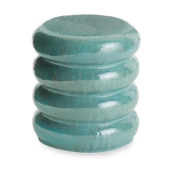 18 in. Torus Ceramic Outdoor Garden Stool