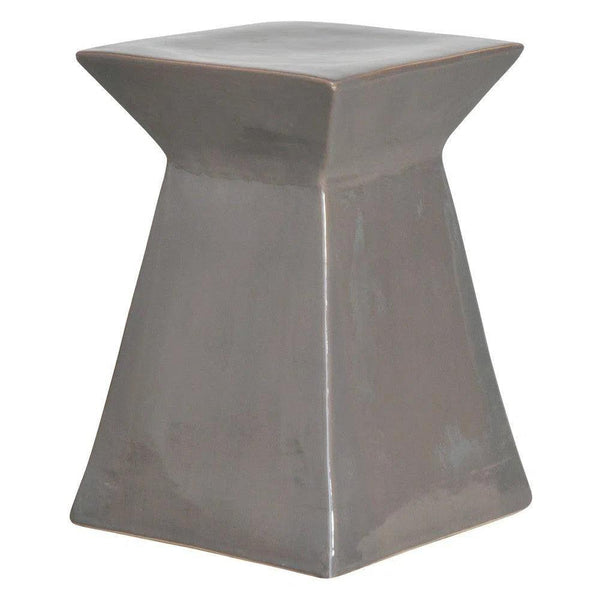 18 in. Upright Ceramic Outdoor Garden Stool