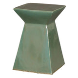 18 in. Upright Ceramic Outdoor Garden Stool