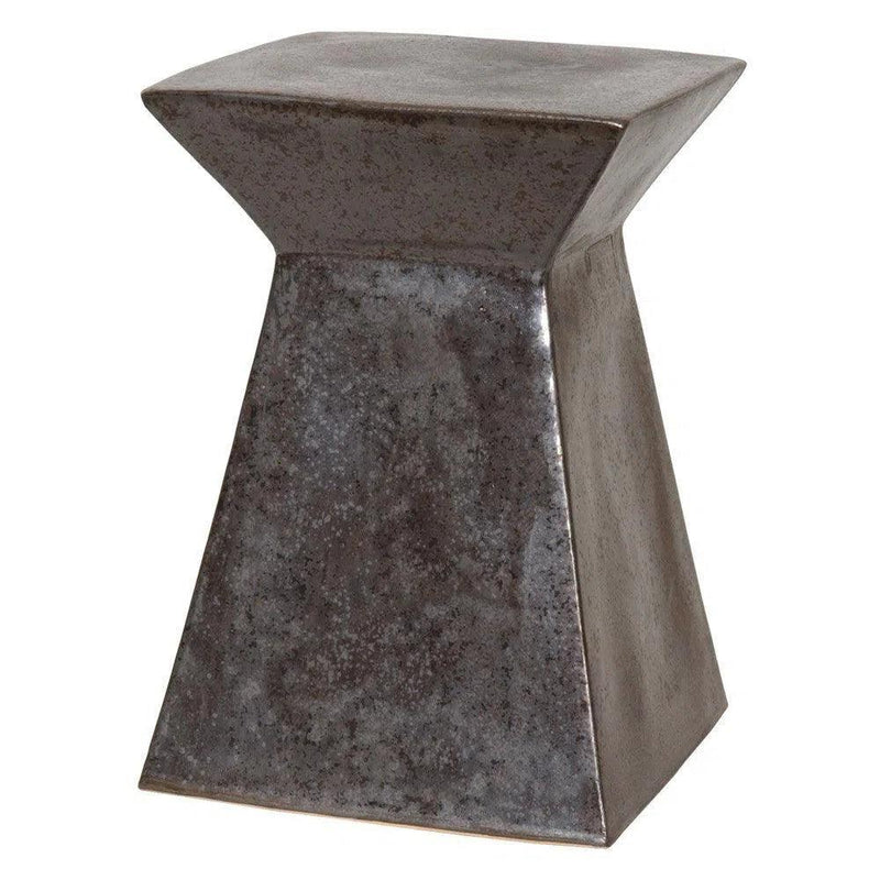 18 in. Upright Ceramic Outdoor Garden Stool