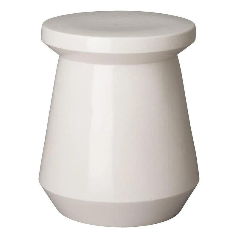 18 in. Vic Ceramic Outdoor Garden Stool