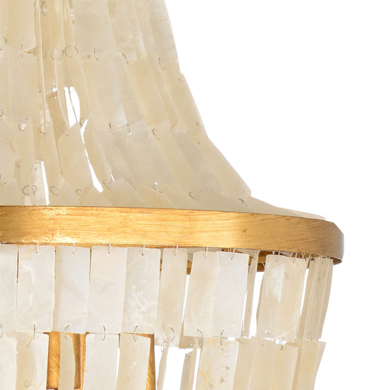 Ellison Modern Capiz Shells Chandelier