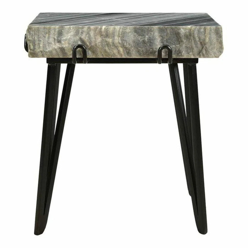 19 Inch Accent Table Grey Contemporary Side Tables LOOMLAN By Moe's Home