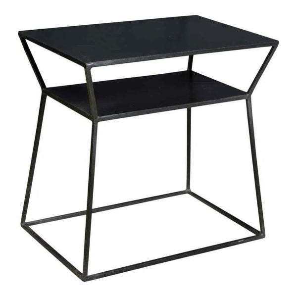 19 Inch Side Table Black Contemporary Side Tables LOOMLAN By Moe's Home