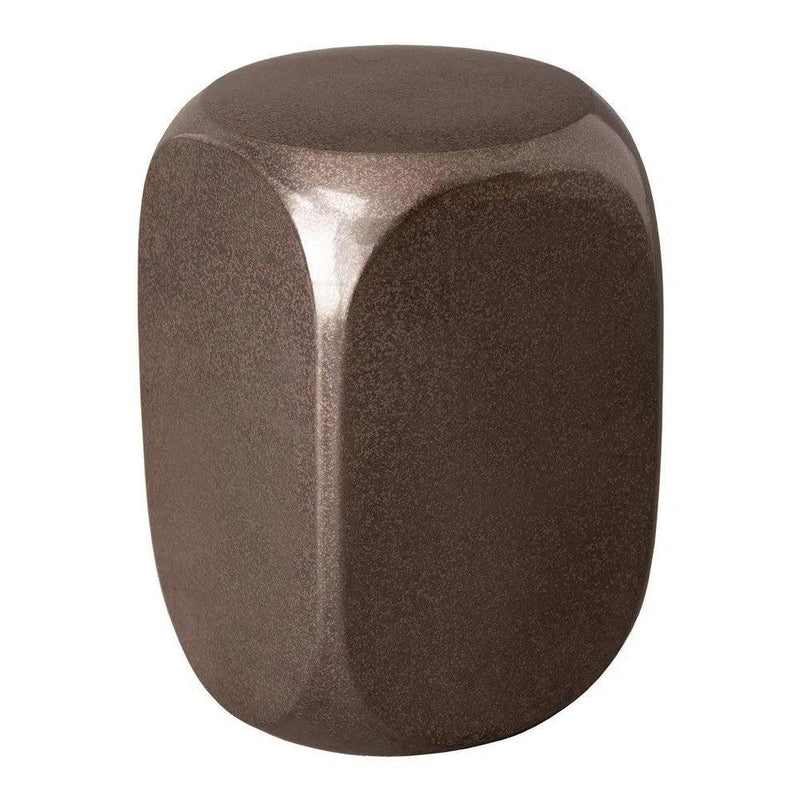 19 in. Dice Ceramic Outdoor Garden Stool