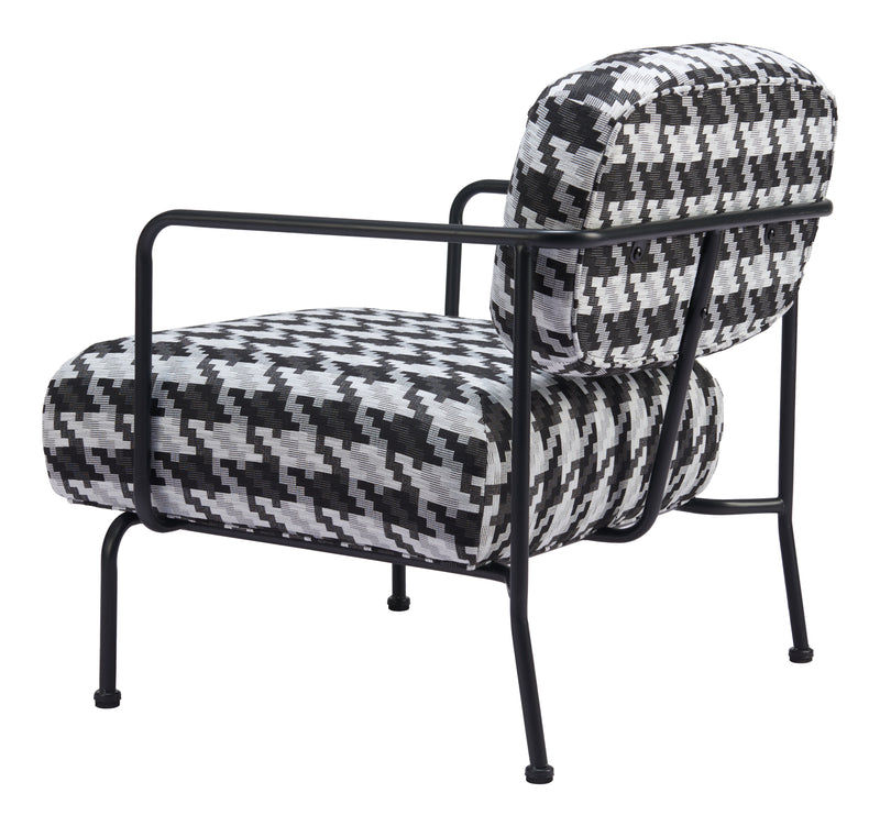 Ulet Black Steel Accent Arm Chair