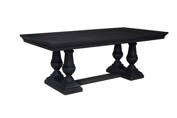 Laurent Wooden Black Rectangular Dining Table