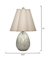 Capsule Mother Of Pearl Table Lamp By Jamie Young