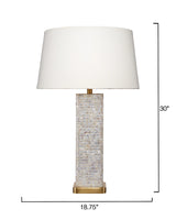 Preston Mother of Pearl Table Lamp by Jamie Young