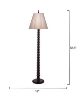 Revolution Wood Floor Lamp Black Elegant Design