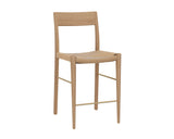 Bondi Rope Upholstered Wooden Counter Stool