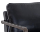 Castell Leather Upholstered Swivel Lounge Chair