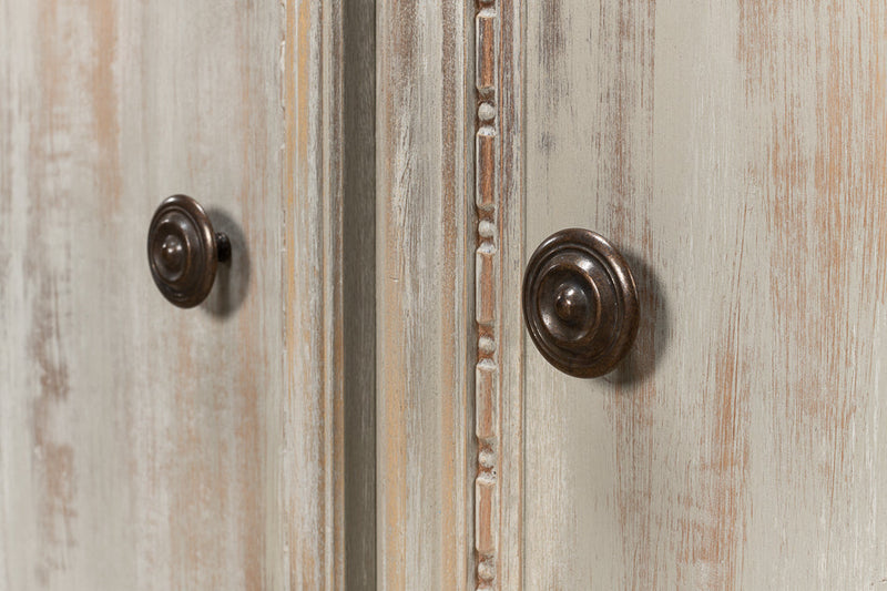 2 Door Sideboard Grey Oak-Accent Cabinets-Sarreid-LOOMLAN