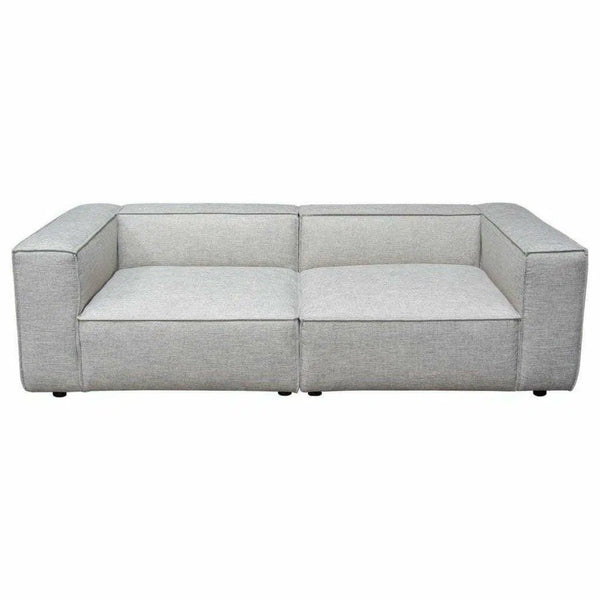 2 PC Set 94" Wide Grey-Beige Low Back Modular Sofa in Barley Modular Sofas LOOMLAN By Diamond Sofa