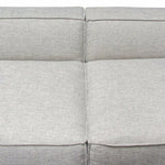 2 PC Set Beige Low Back Modular Sofa in Barley