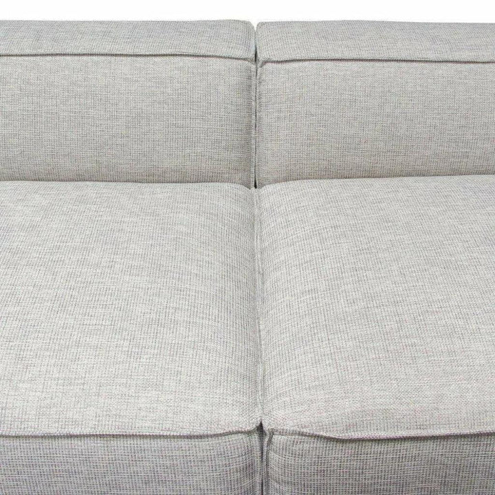 2 PC Set Beige Low Back Modular Sofa in Barley-Modular Sofas-Diamond Sofa-LOOMLAN