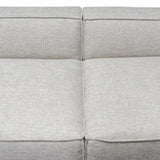 2 PC Set Beige Low Back Modular Sofa in Barley