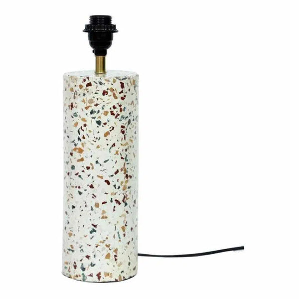 20 Inch Cylinder Table Lamp Multicolor Retro