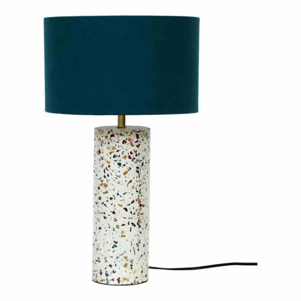 20 Inch Cylinder Table Lamp Multicolor Retro