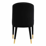 20 Inch Dining Chair Black (Set Of 2) Black Contemporary Dining Chairs LOOMLAN By Moe's Home