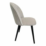 20 Inch Dining Chair Light Grey (Set Of 2) Grey Contemporary Dining Chairs LOOMLAN By Moe's Home