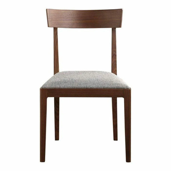 20 Inch Dining Chair Walnut (Set of 2) Brown Scandinavian Dining Chairs LOOMLAN By Moe's Home