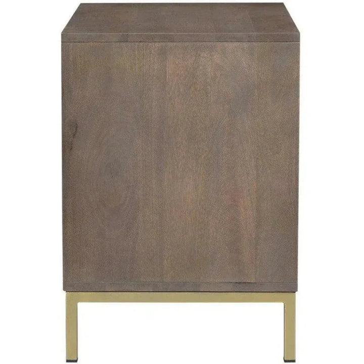 20 Inch Nightstand Grey Art Deco - LOOMLAN - Moe's Home - Nightstands