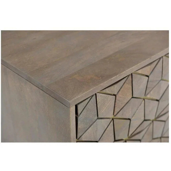 20 Inch Nightstand Grey Art Deco - LOOMLAN - Moe's Home - Nightstands