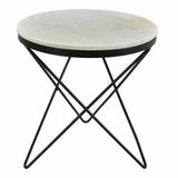 20 Inch Side Table Black Base Black Contemporary Side Tables LOOMLAN By Moe's Home