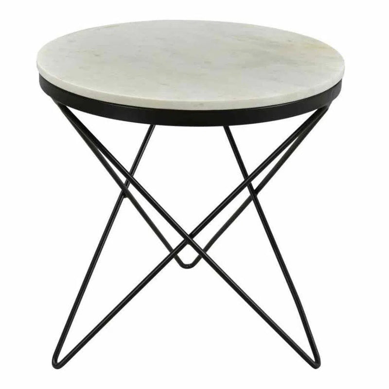 20 Inch Side Table Black Base Black Contemporary Side Tables LOOMLAN By Moe's Home