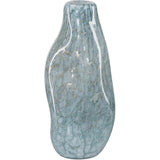 20 in. Tyne Blue Glass Vase - LOOMLAN - Currey & Co - Vases & Jars