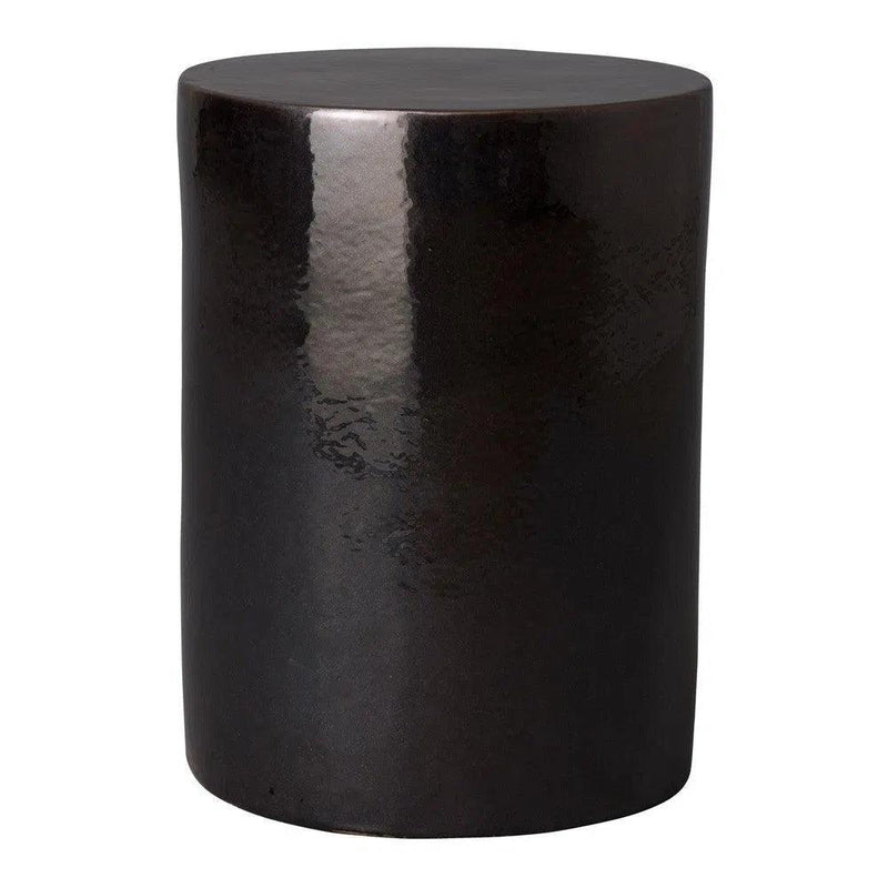 20 in. Cylinder Ceramic Outdoor Garden Stool