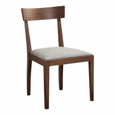 20 Inch Dining Chair Walnut Set Brown - LOOMLAN - Moe's Home - Dining Chairs