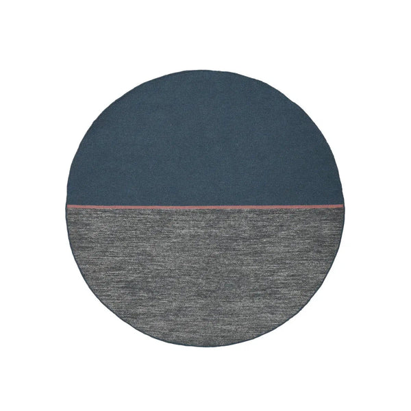 Magnetize Blue Wool Area Rug By Linie Design