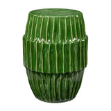 Algae Ceramic Side Table Green Jamie Young Accent Piece