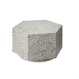 Brando Hexagon Coffee Table With Mother Of Pearl Finish