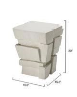 Brick Fiber Glass Side Table - Limited Stock Available