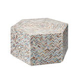 Hepburn Mother Of Pearl Hexagon Coffee Table