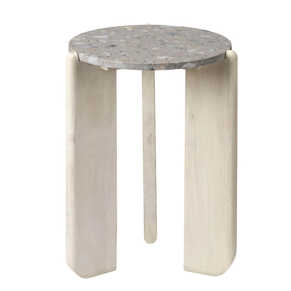 Quarry Wooden Round Side Table