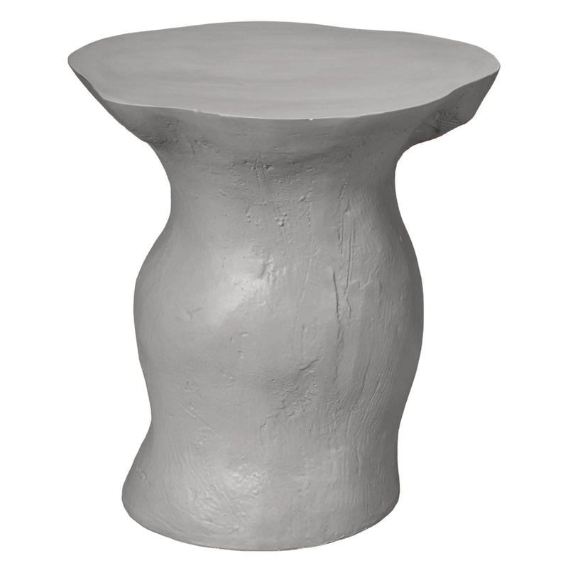 Sculpt Fiber Glass Geometric Side Table