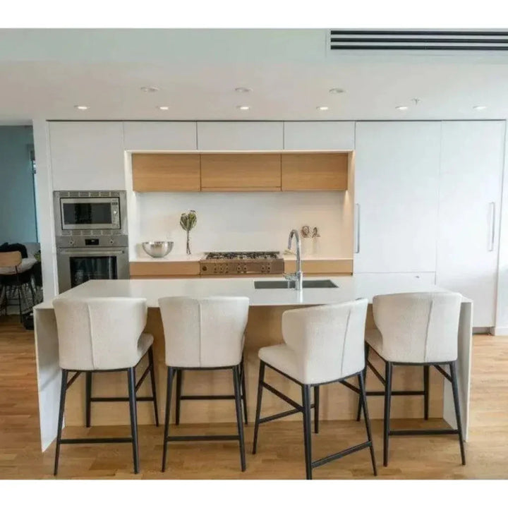 20.5 Inch Counter Stool Beige Contemporary - LOOMLAN - Moe's Home - Counter Stools